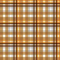 tartan pattern design textile is made with alternating bands of coloured pre-dyed threads woven as both warp and weft at right angles to each other. vector