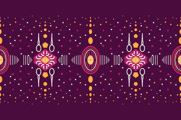 Ikat Seamless Pattern  ikat stripe batik textile seamless pattern digital vector design for Print saree Kurti Borneo Fabric border brush symbols swatches stylish