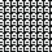 Black and White Vector seamless pattern. Modern stylish abstract texture. Repeating geometric tiles from striped elements