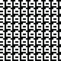 Black and White Vector seamless pattern. Modern stylish abstract texture. Repeating geometric tiles from striped elements