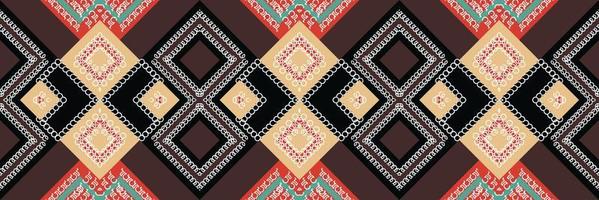 Tribal ethnic pattern. Traditional ethnic pattern design It is a pattern created by combining geometric shapes. Design for print. Using in the fashion industry. vector