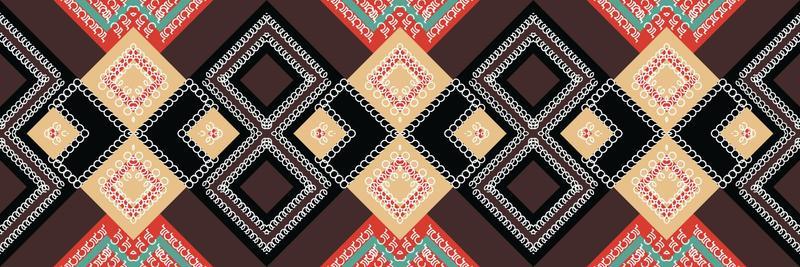Tribal ethnic pattern. Traditional ethnic pattern design It is a pattern created by combining geometric shapes. Design for print. Using in the fashion industry.