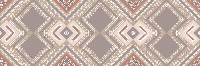 Ikat Seamless Pattern  ikat triangle batik textile seamless pattern digital vector design for Print saree Kurti Borneo Fabric border brush symbols swatches designer