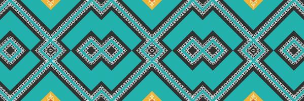 Ikat Indian ethnic pattern. traditional pattern background It is a pattern created by combining geometric shapes. Design for print. Using in the fashion industry. vector