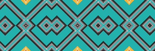 Ikat Indian ethnic pattern. traditional pattern background It is a pattern created by combining geometric shapes. Design for print. Using in the fashion industry. vector