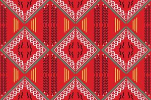 patrón sin costuras ikat ikat triángulo batik textil patrón sin costuras diseño de vector digital para imprimir saree kurti borneo borde de tela símbolos de pincel muestras elegantes