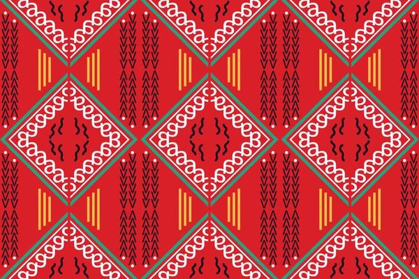 Ikat Seamless Pattern  ikat triangle batik textile seamless pattern digital vector design for Print saree Kurti Borneo Fabric border brush symbols swatches stylish