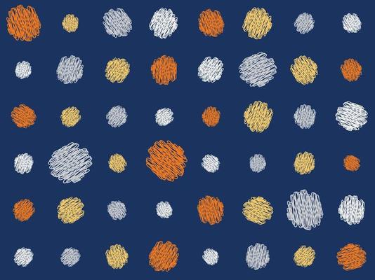 Doted Freehand Circle fabrics Seamless Pattern Design Geometric African American oriental traditional vector illustrations. Embroidery style.