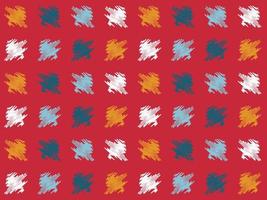 Freehand Pattern fabric prints Square Seamless Pattern Design Uzbek ikat-traditional silk product in Uzbekistan and Central Asia, vector