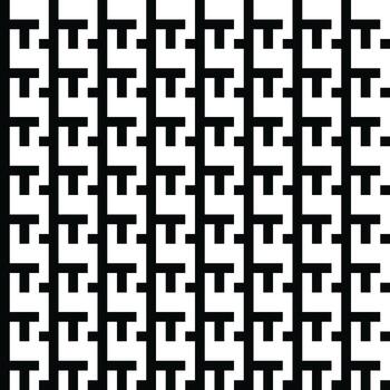 Monochrome Vector seamless texture. Modern geometric background. Monochrome repeating pattern with broken lines.