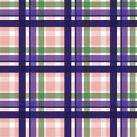 plaid pattern fabric design background is made with alternating bands of coloured pre-dyed threads woven as both warp and weft at right angles to each other. vector