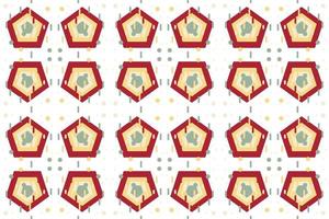 Stylish geometrical shapes vector seamless pattern It consists of a polyhedron such as a circle square triangle Used in the textile industry, fabric pattern, paper, wallpaper, book cover