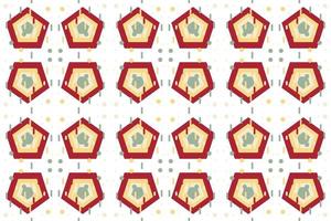 Stylish geometrical shapes vector seamless pattern It consists of a polyhedron such as a circle square triangle Used in the textile industry, fabric pattern, paper, wallpaper, book cover