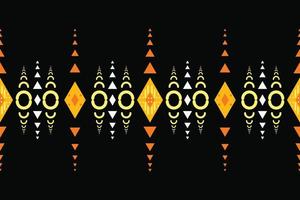 Ethnic border Ikat Seamless Pattern Textile ikat chevron seamless pattern digital vector design for Print saree Kurti Borneo Fabric border brush symbols swatches designer