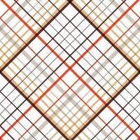 plaid pattern design textile is made with alternating bands of coloured pre dyed threads woven as both warp and weft at right angles to each other. vector