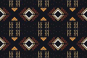 étnico azteca ikat patrón sin costuras textil ikat damasco patrón sin costuras diseño de vector digital para imprimir saree kurti borneo tela azteca cepillo símbolos muestras elegante