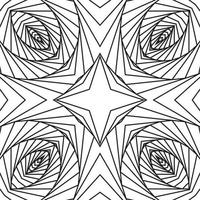 3D curved lines, striped on a white background. Geometric shapes from the black lines. vector