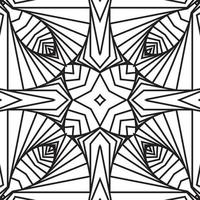 Patrón abstracto de semitono geométrico 3d para tela y textil, ilustración de moda moderna de rayas curvas retorcidas vectoriales de fondo blanco negro. patrón, vector