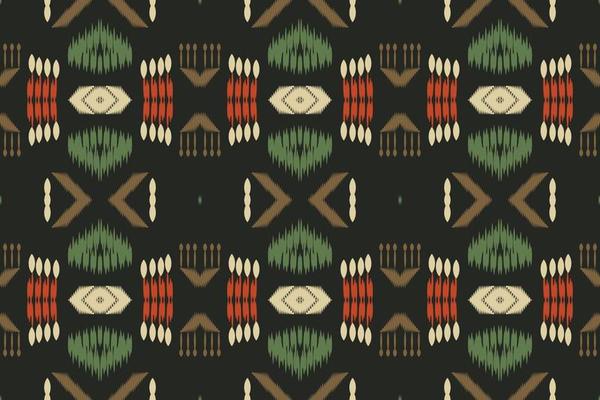 BatikTextile ikat triangle seamless pattern digital vector design for Print saree Kurti Borneo Fabric border brush symbols swatches designer