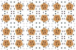 Style geometry shapes seamless pattern It consists of a polyhedron such as a circle square triangle Used in the textile industry, fabric pattern, paper, wallpaper, book cover vector