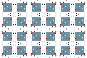 Trendy geometry shapes seamless pattern It consists of a polyhedron such as a circle square triangle Used in the textile industry, fabric pattern, paper, wallpaper, book cover vector
