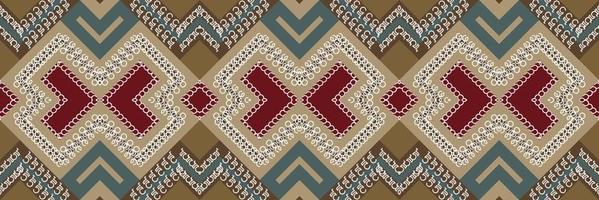 étnico azteca ikat patrón sin costuras textil ikat fondo de patrones sin fisuras diseño de vector digital para imprimir saree kurti borneo tela azteca cepillo símbolos muestras elegante