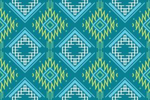 Ethnic Pattern. Ikat Seamless folk embroidery,traditional patterned old saree dress design It is a pattern created by combining geometric shapes. Design for print. Using in the fashion industry. vector