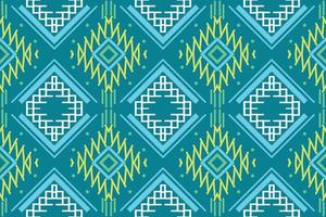 Ethnic Pattern. Ikat Seamless folk embroidery,traditional patterned old saree dress design It is a pattern created by combining geometric shapes. Design for print. Using in the fashion industry. vector