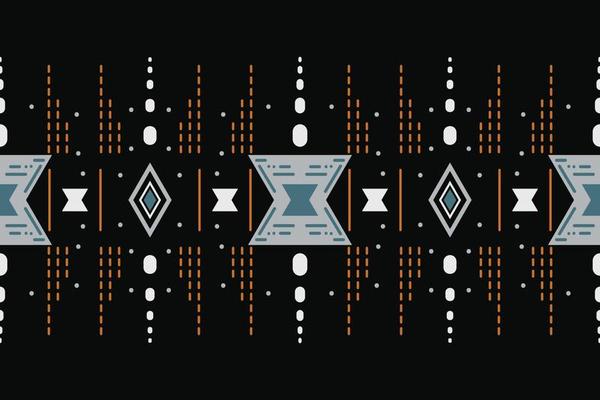 Ikat Seamless Pattern  ikat triangle batik textile seamless pattern digital vector design for Print saree Kurti Borneo Fabric border brush symbols swatches stylish