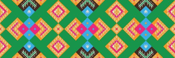 Ethnic pattern design of the Philippines. traditional patterned carpets It is a pattern created by combining geometric shapes. Design for print. Using in the fashion industry. vector