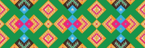 Ethnic pattern design of the Philippines. traditional patterned carpets It is a pattern created by combining geometric shapes. Design for print. Using in the fashion industry. vector