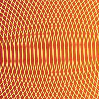 Yellow circle overlap layer art pattern red background vector