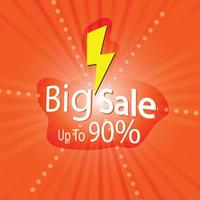 Big sale shopping poster up to 90 percent,Template big sale banner