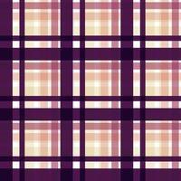 plaid pattern fabric design texture is made with alternating bands of coloured pre-dyed threads woven as both warp and weft at right angles to each other. vector