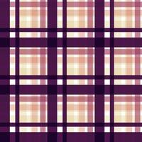 plaid pattern fabric design texture is made with alternating bands of coloured pre-dyed threads woven as both warp and weft at right angles to each other. vector