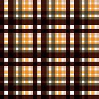 plaid pattern seamless texture is made with alternating bands of coloured pre-dyed threads woven as both warp and weft at right angles to each other. vector