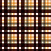 plaid pattern seamless texture is made with alternating bands of coloured pre-dyed threads woven as both warp and weft at right angles to each other. vector