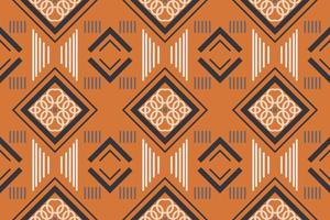 Ethnic Pattern vector. Ikat Seamless embroidery, traditional pattern design It is a pattern created by combining geometric shapes. Design for print. Using in the fashion industry. vector