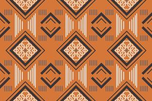 Ethnic Pattern vector. Ikat Seamless embroidery, traditional pattern design It is a pattern created by combining geometric shapes. Design for print. Using in the fashion industry. vector