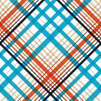 patrón de cuadros textil sin costuras los bloques de color resultantes se repiten vertical y horizontalmente en un patrón distintivo de cuadrados y líneas conocido como conjunto. el tartán a menudo se llama plaid vector