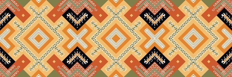 Ikat Seamless Pattern  ikat stripes batik textile seamless pattern digital vector design for Print saree Kurti Borneo Fabric border brush symbols swatches party wear