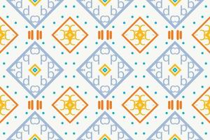 Ethnic Aztec Ikat Seamless Pattern Textile ikat fabric seamless pattern digital vector design for Print saree Kurti Borneo Fabric Aztec brush symbols swatches designer