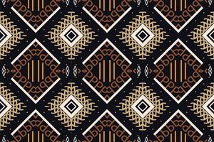 Ethnic Pattern. Ikat Seamless folk embroidery,traditional pattern design It is a pattern created by combining geometric shapes. Design for print. Using in the fashion industry. vector