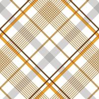 plaid pattern seamless textile is made with alternating bands of coloured pre dyed threads woven as both warp and weft at right angles to each other. vector