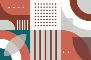 Very Beautiful Modern geometric shapes vector seamless pattern It consists of a polyhedron such as a circle square triangle Used in the textile industry, fabric pattern, paper, wallpaper, book cover