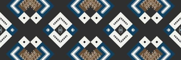 The ethnic design drawing is colorful. traditional patterned carpets It is a pattern created by combining geometric shapes. Design for print. Using in the fashion industry. vector