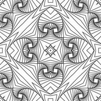 Ilustración vectorial 3d. sobre un fondo blanco. formas geométricas de las líneas negras. vector