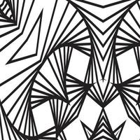 Monochrome Dynamic 3d wavy lines seamless pattern. Abstract dynamical crumpled texture. 3D pattern. The illusion of movement pattern. vector