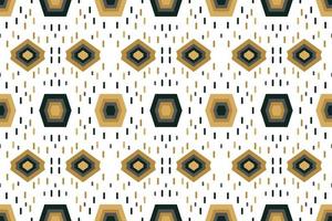 Abstract Modern geometry shapes seamless pattern It consists of a polyhedron such as a circle square triangle Used in the textile industry, fabric pattern, paper, wallpaper, book cover vector