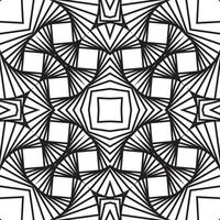 Dynamic 3d wavy lines seamless pattern. on a white background. Geometric shapes from the black lines. vector